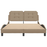 Bed Frame without Mattress "Zadar" Cappuccino 120x200 cm Faux Leather 3208174