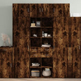 Storage Cabinet Smoked Oak 70x42.5x225 cm Engineered Wood 3281340