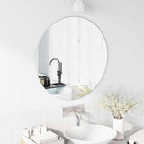 Wall Mirror Round 70 cm Tempered Glass 42023016