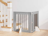 Dog Gate with Stands 2 pcs Grey Sonoma 60 x 80 cm 892094