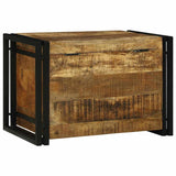 Storage Box Brown and Black 60 x 40 x 41 cm Solid Mango Wood 4016751