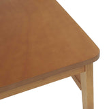 Dining Chair 2 pcs Natural Solid Rubber Wood 42020495