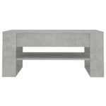 Coffee Table Concrete Grey 102x55x45 cm Engineered Wood 810903