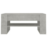 Coffee Table Concrete Grey 102x55x45 cm Engineered Wood 810903