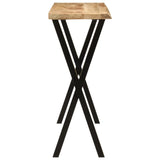 Console Table with Live Edge 105x33x76 cm Solid Wood Mango 372763