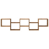 Wall Cube Shelf 5 Compartments Old Wood Engineered Wood 860002