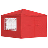 Party Tent 300 x 300 x 255 cm Red PE and Steel 42032998