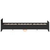 Bed Frame without Mattress Black 140x200 cm 3203748