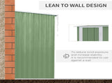 Metal Outdoor Storage Shed, Garden Tool House Cabinet -5' x 3' Green-AS 92042895