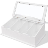 Cutlery Tray MDF White Baroque Style 242645