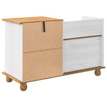 Entryway Storage Bench with Drawer ASKIM White 100 x 39 x 62 cm 4105441