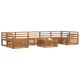 Outdoor Sofa Set 8 pcs Natural Solid Acacia Wood 3373179