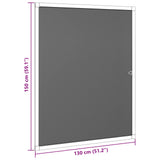 Insect Screen for Windows Anthraciate 130 x 150 cm 42034119