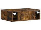Wall-Mounted Bedside Cabinet 2 pcs Smoked Oak 49 x 34.5 x 20 cm 898966