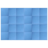 Floor Mats 24 pcs 8.64 EVA Foam Blue 92466