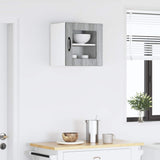 Wall Glass Cabinet PORTO Grey Sonoma 40 x 31 x 40 cm 885197