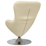 Egg Chair Cream 63 x 73 x 90 cm Fabric 42002742