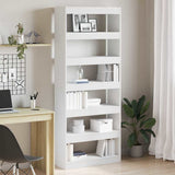 Book Cabinet with Shelf White 80 x 30 x 198 cm Engineered Wood 3333916