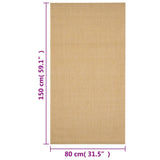 Rug Natural Sisal 80x150 cm 136305