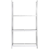 3-Layer Tire Racks 2 pcs Silver 110x40x200 cm Steel 152896