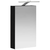 Bathroom Mirror Cabinet Black Oak 30 x 10.5 x 50 cm 889016