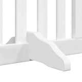 Dog Gate with Door Foldable 12 Panels White 960 cm Poplar Wood 3155676