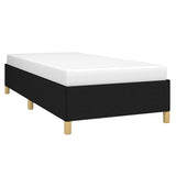 Bed Frame without Mattress Black 90x190 cm Single Single Fabric 349865