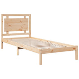 Extra Long Bed Frame without Mattress 100x220 cm Solid Wood 3309199