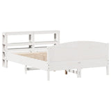 Bed Frame without Mattress White 160x200 cm Solid Wood Pine 3306220