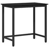 Table Black Oak 100 x 50 x 76.5 cm Engineered Wood and Steel 873768