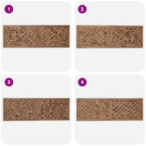 Bed Headboard Natural Solid Teak Wood 42024568