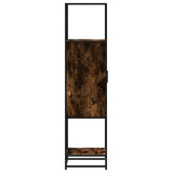 Highboard Smoked Oak 35.5x35x139 cm Engineered Wood and Metal 849036