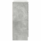 Sideboard with Drawers Concrete Grey 71x35x84 cm Engineered Wood 861583