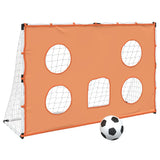 Kids' Football Goal with Targeting Mat and Ball 182x62x118 cm 4008439