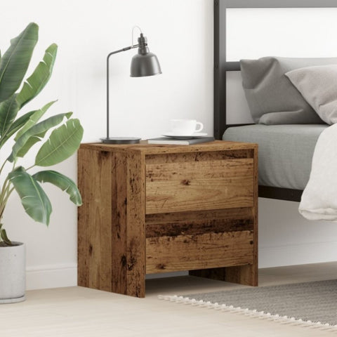 ZNTS Bedside Cabinet Old Wood 45x34x44,5 cm Engineered Wood 863353