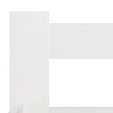 Bed Frame without Mattress White Solid Pine Wood 140x200 cm 322001