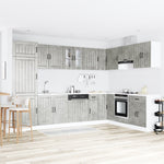 Kitchen Cabinet with Storage Lucca 2 pcs Grey 80 x 46 x 81.5 cm 3315015