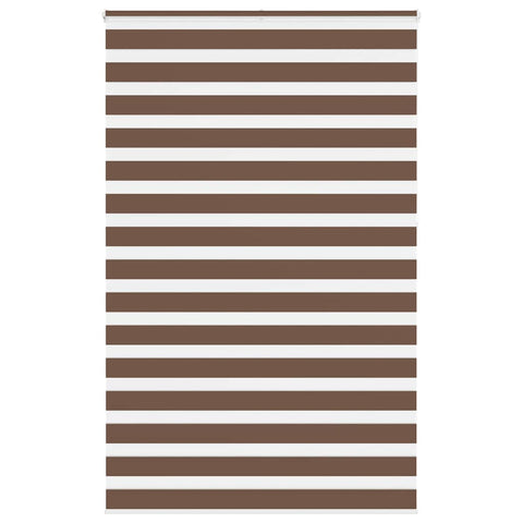 ZNTS Zebra Blind Brown 140x230 cm Fabric Width 135.9 cm Polyester 4014399