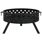 Fire Pit with Poker 58 cm XXL Steel 360062