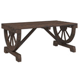 ZNTS Garden Coffee Table 90x50x40 cm Solid Wood Fir 365108