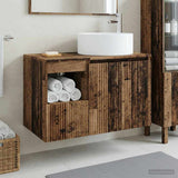 Bathroom Furniture Set 2 pcs Old Wood Engineered Wood 3404112