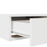 ZNTS Bed Drawers White 80x36,5x16,5 cm Engineered Wood 866923