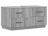 2 Piece Bathroom Cabinet Set HOORN Grey Sonoma Engineered Wood 3417555