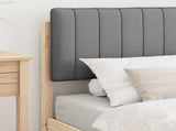 Bed Frame with Upholstered Headboard Light Grey 90 x 200 cm 877794