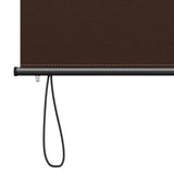 Roller Blind Brown 80 x 250 cm Fabric and Aluminum 42037173