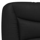 Headboard Cushion Black 135 cm Faux Leather 374641