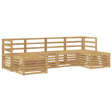 Sofa Sets 6 pcs White Solid Acacia Wood 3392254