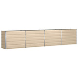 Planter Ivory 385 x 50 x 75 cm Galvanised Steel 42018105