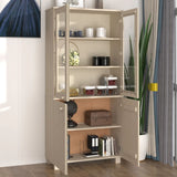 Highboard HAMAR Solid Wood Pine Honey Brown 3100926