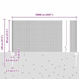Fence and Post Green 0.8 x 100 m Steel 3336540